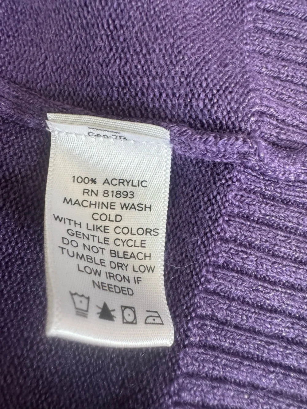 Susan Graver Purple 3 Piece Knit Sweater Pants Set XL Fits 1X